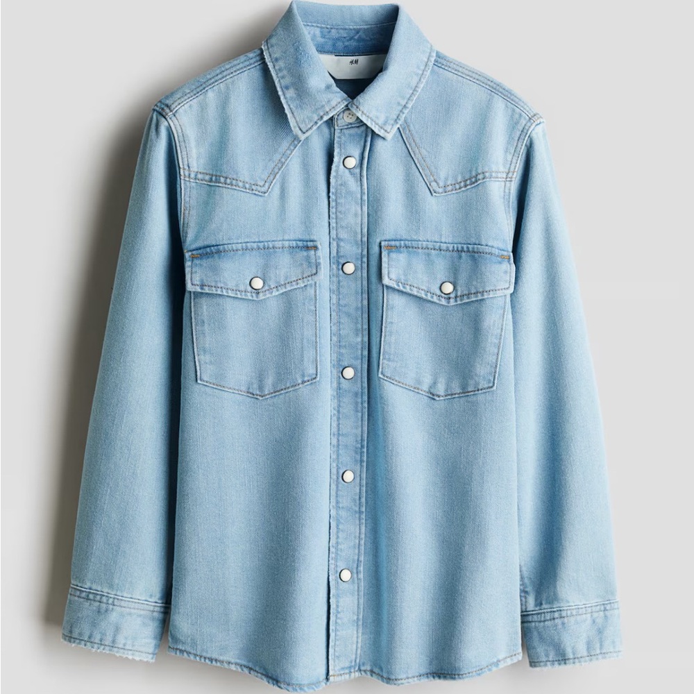 H&M Light Blue Kids Button Down Shirt